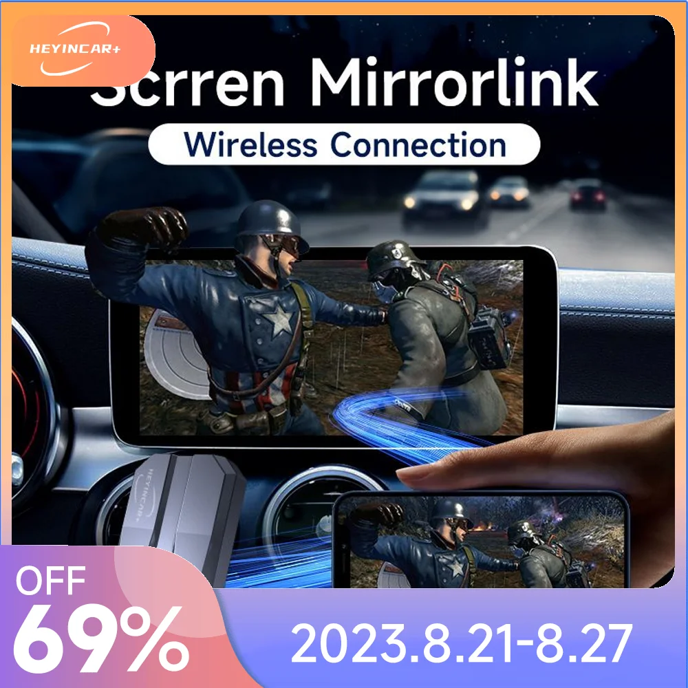 2023 HEYINCAR беспроводной Scrren Mirrorlink Android Авто CarPlay для Netflix YouTube мировое IPTV Spotify android tv box адаптер автомобиля