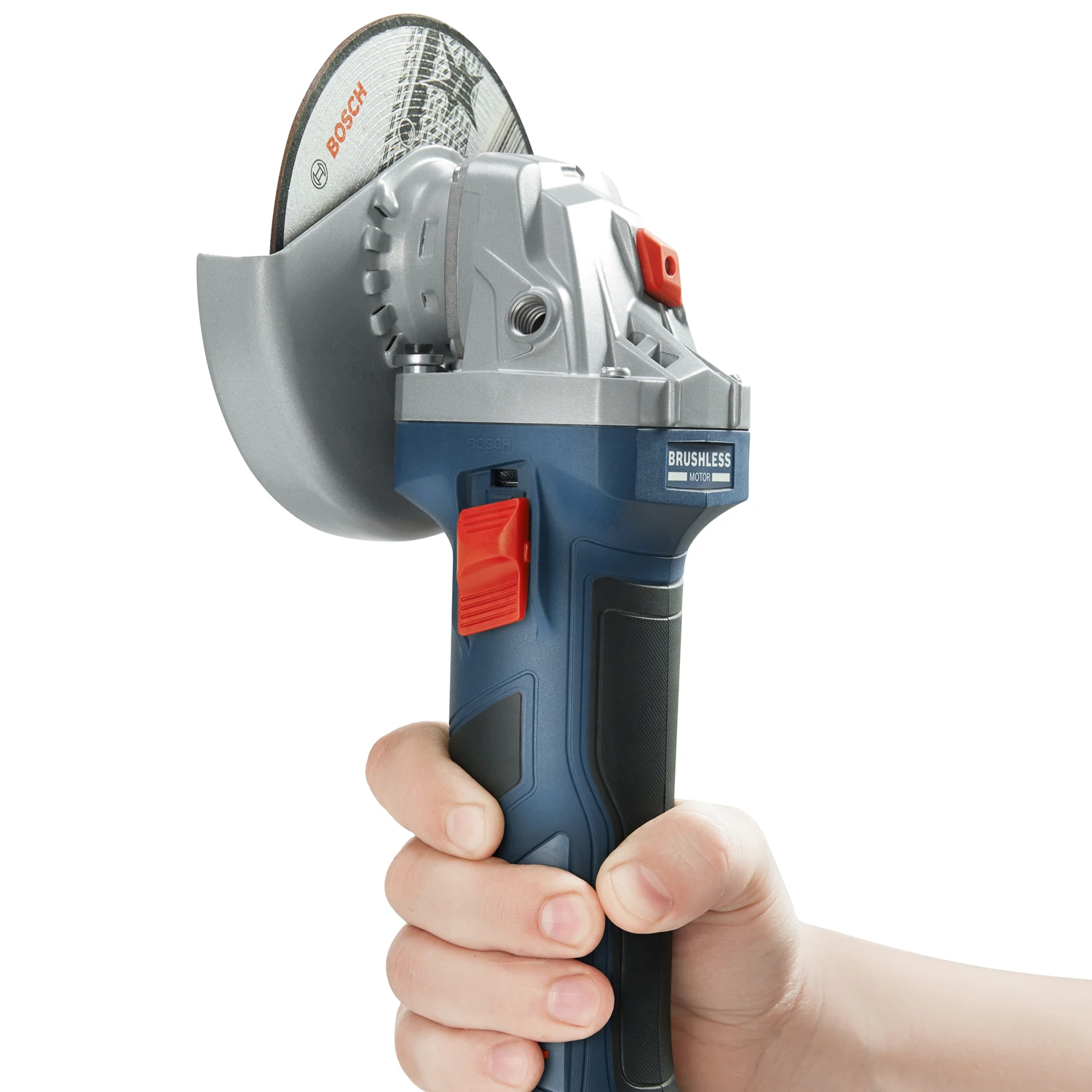 Фото ‌ Аккумуляторная угловая шлифмашина Bosch GWS 18V-8 18В, бесщеточная, литий-ионная, для шлифовки, резки и полировки №2