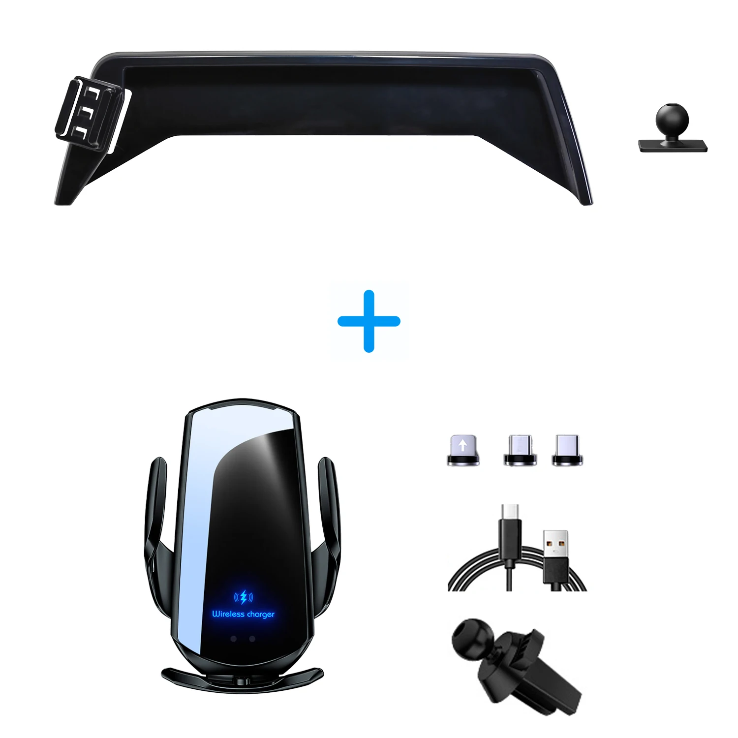 

Автомобильный держатель телефона для BMW 7 серии G11 G12 2016 2017 2018 2019 2020-2022, фиксированная база с экраном, быстрая беспроводная зарядка, крепление для телефона, автомобильное