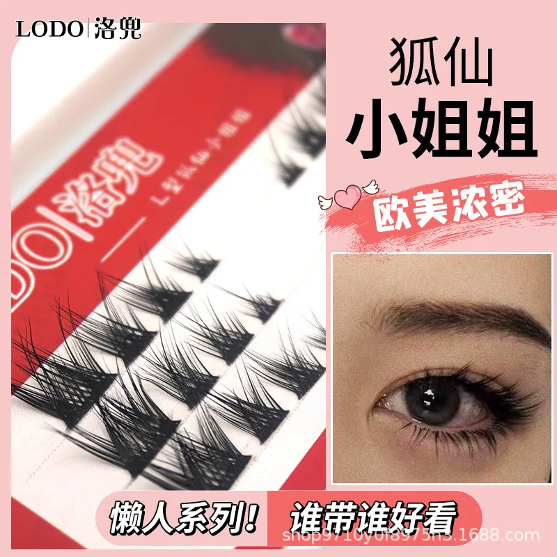 

3Rows Fox Lash False Mink Eyelashes Natural Long Cluster Lashes Faux Segmented Eyelash Extension Cilias Makeup Tool