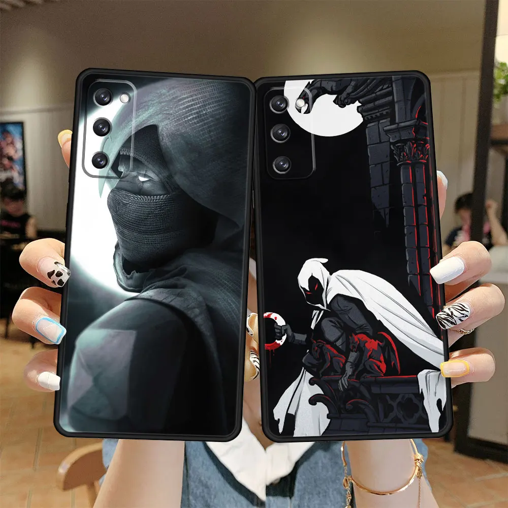 

Case Funda for Samsung Galaxy S22 Ultra S9 S20 S21 FE 5G S10 Plus S8 S21Plus Marvel Moon Knight TPU Celular Thin Capinha