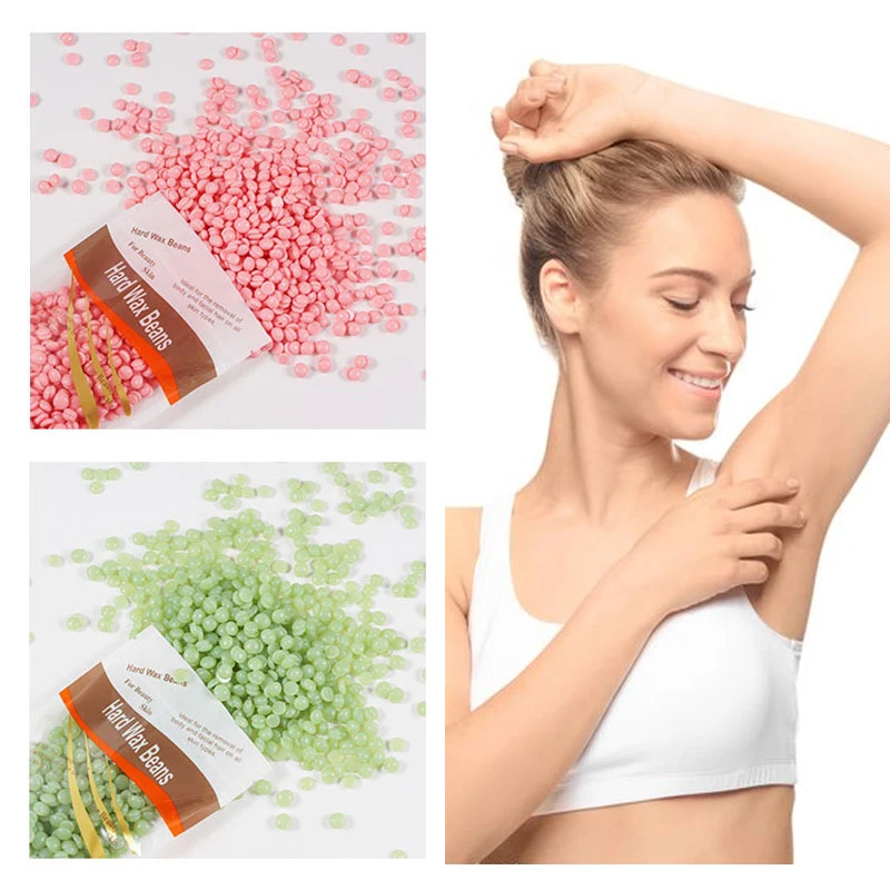 

100g depilatory wax bean hot film wax pill to remove body hair, armpit hair, face hair, leg arm deedamame