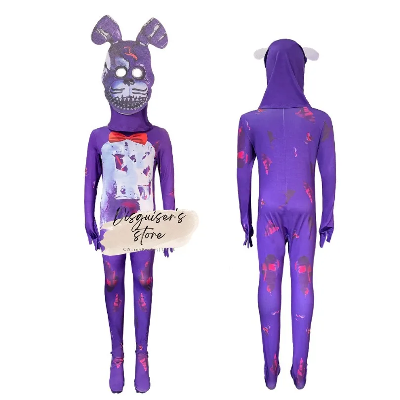Ужасный карнавальный костюм для детей: комбинезон Фредди из Five Nights at Freddy's, косплей Кошмарный Бонни, FNaF, аниме, рождественский подарок для ребенка (art.: 3920d7f7df6c7) - 3920d7f7df6c7