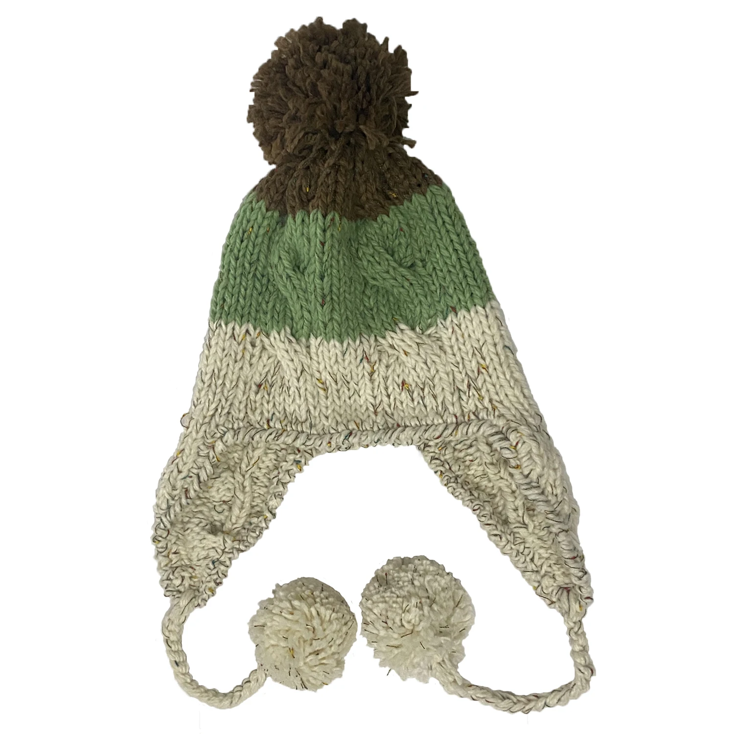 Вязаная крючком шапка BomHCS с помпоном ручной работы плетеная зимняя теплая -
