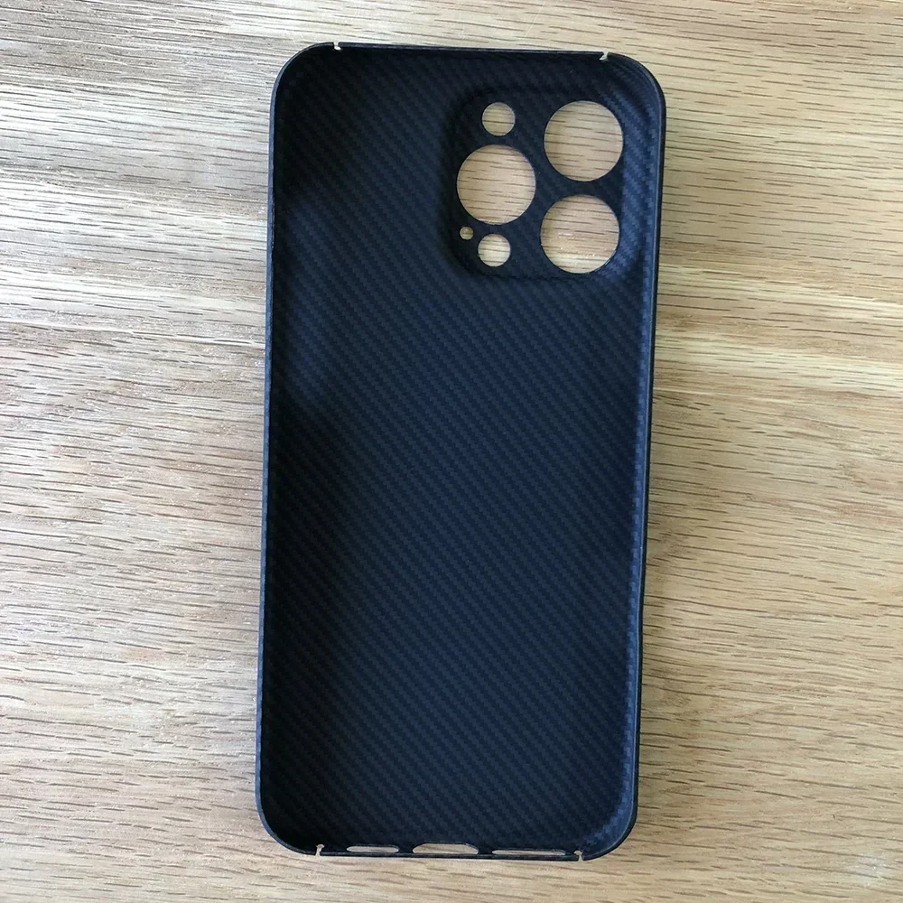 Черный чехол для телефона Apple iPhone 16 Pro Max ip16pm 16pm кевларовый из настоящего