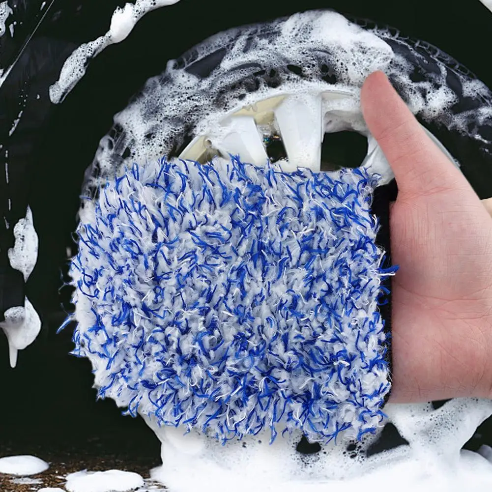 

Перчатки для мойки автомобиля, двухсторонняя микрофибра, супермягкий инструмент для автомобиля, приспособление для снятия катушек, аксессуары, перчатка для мойки автомобиля S5H2