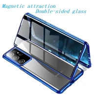double sided magnetic metal case for samsung galaxy s30 s21 s20 plus ultra note 20 10 9 8 s20fe s10e a71 51 70 50 glass cover