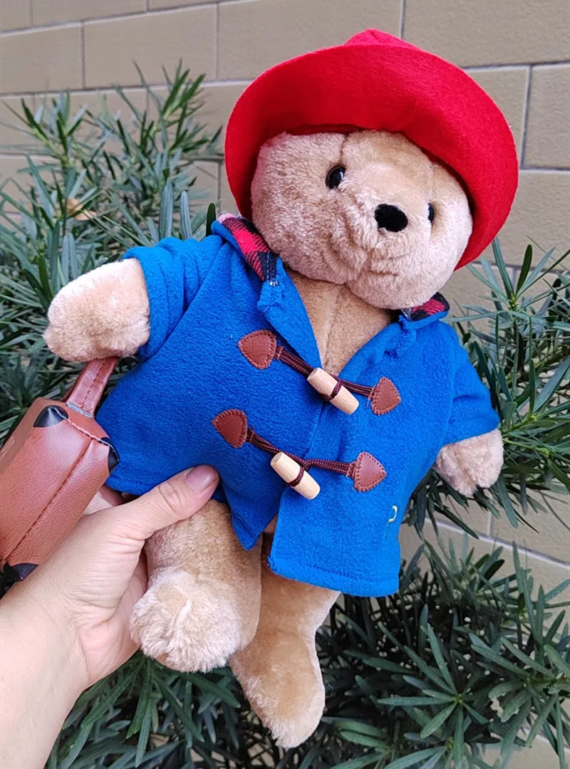 1Piece London Paddington Bear Plush Toy Doll 35cm Cute Baby Gift High Quality