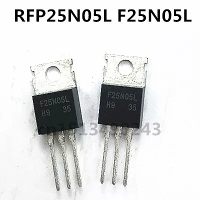

Original New 5pcs/ RFP25N05L F25N05L TO-220 50V 25A