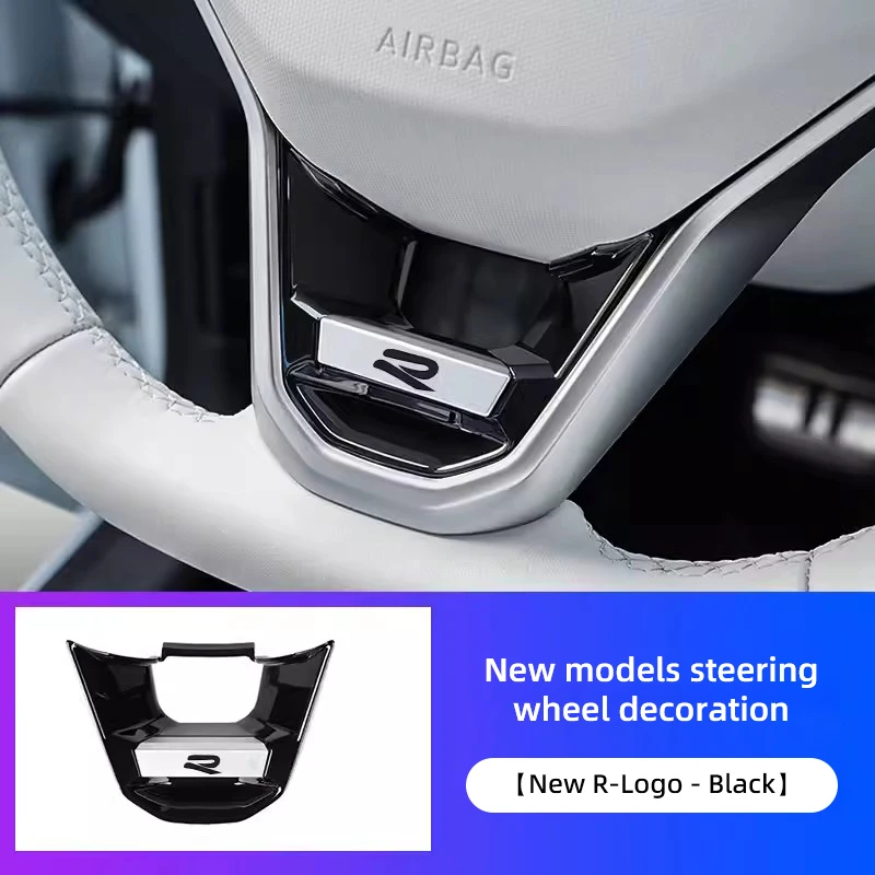 

R-Line эмблема, украшение на руль автомобиля, аксессуары для VW GTI Polo Golf Passat Tiguan Arteon Touareg Taigo Caddy