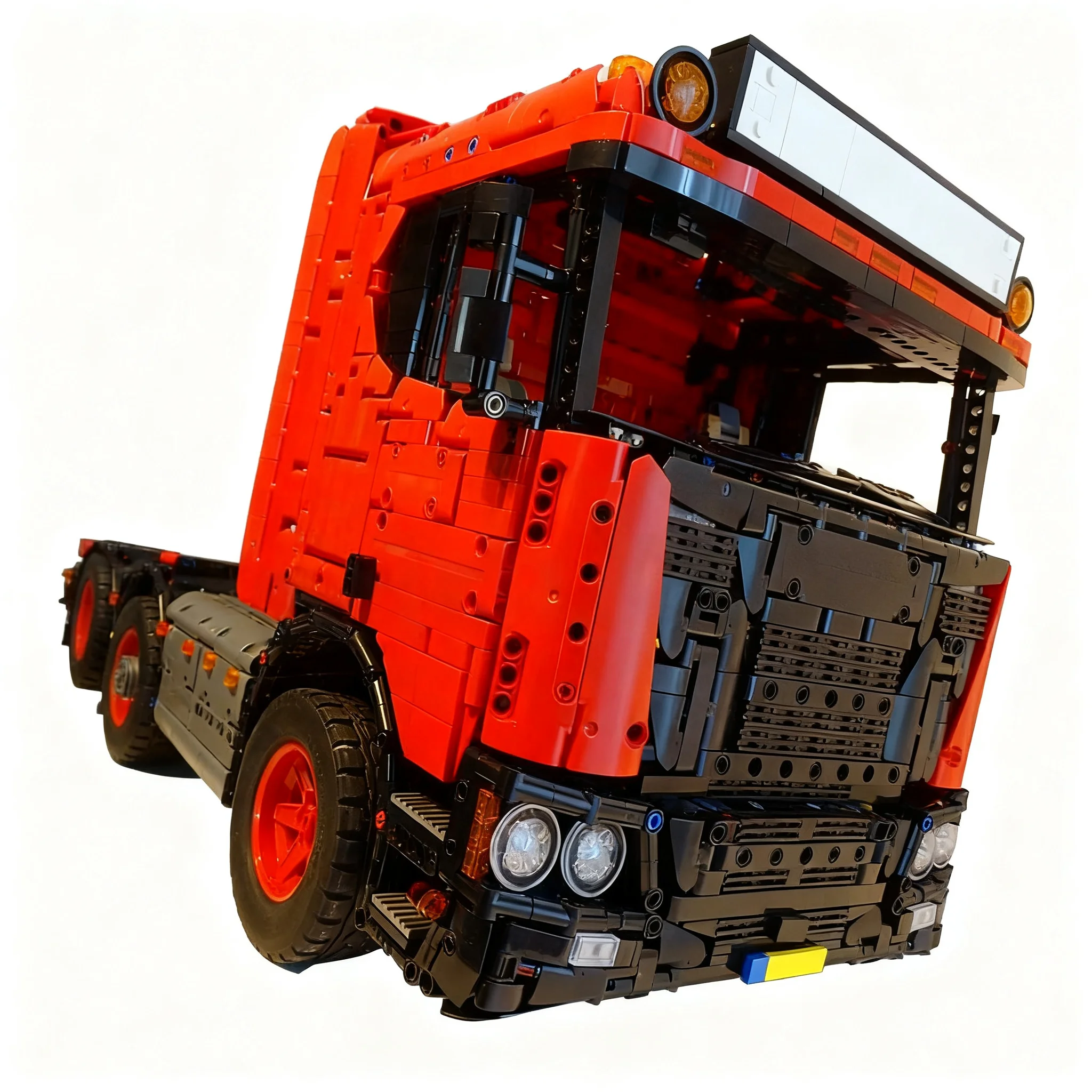Фото 6348 деталей MOC Scania R590 6x2 4, техническая модель, строительные блоки, архитектурный конструктор, развивающая игрушка для детей, подарок на Рождество №3