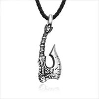 nordic viking axe pendant necklace stainless steel ghost head sharp axe mens and womens accessories