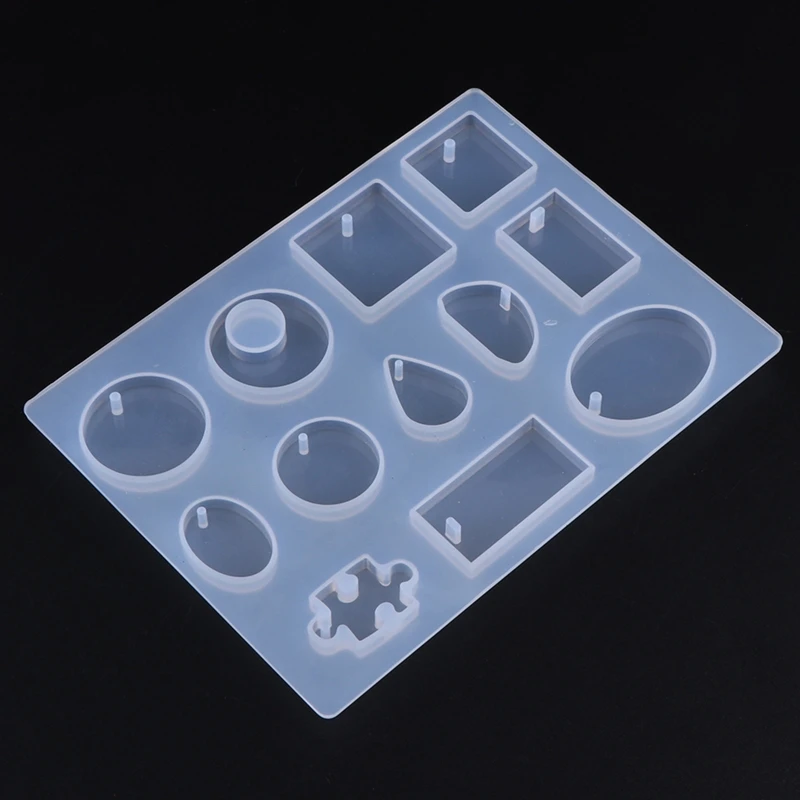

Geometric Keychain Silicone Mold Crystal Epoxy Diy Earrings Decorative Ear Pendants Jewelry Epoxy Mold for DIY Craft
