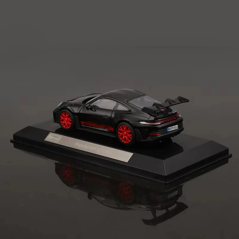 В наличии 1:43 Bburago Porsche 911 GT3 RS Пылезащитный чехол 963 Акриловая коробка 24 часа Le Mans Rally
