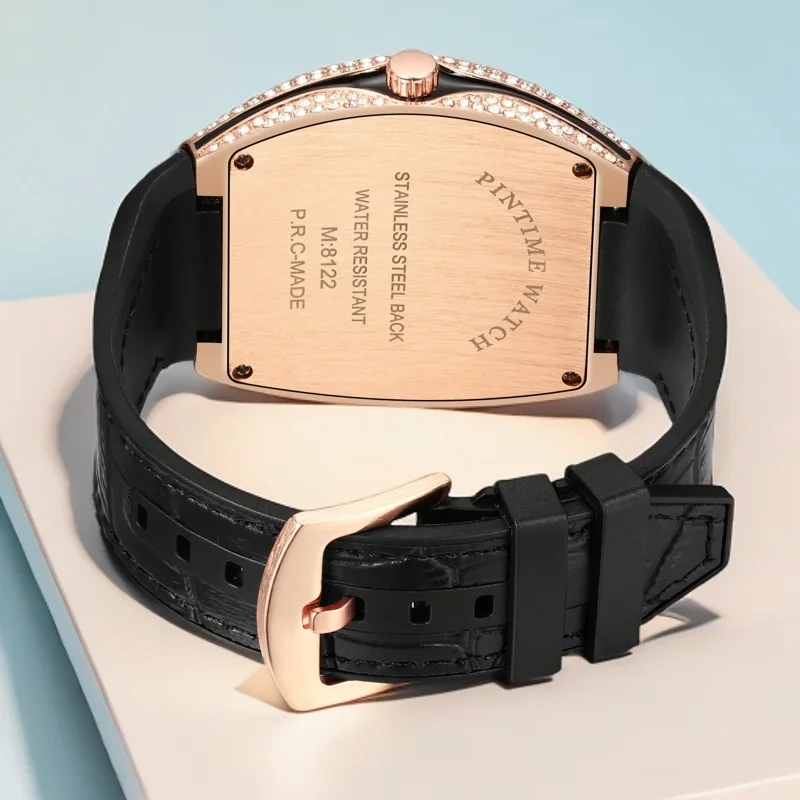 Часы высшего качества роскошные квадратные винтажные часы с инкрустацией