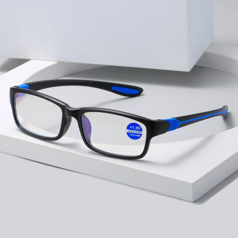 

New Square Frame TR90 Reading Glasses Unisex Far Sight Eyeglasses Men Women Blue Light Blocking Light Weight Presbyopia Eyewear