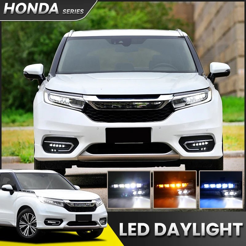 

Подходит для Honda 17-20 Crown Road дневные ходовые огни URV Crown Road, модифицированные дневные противотуманные огни, дневные ходовые огни strea