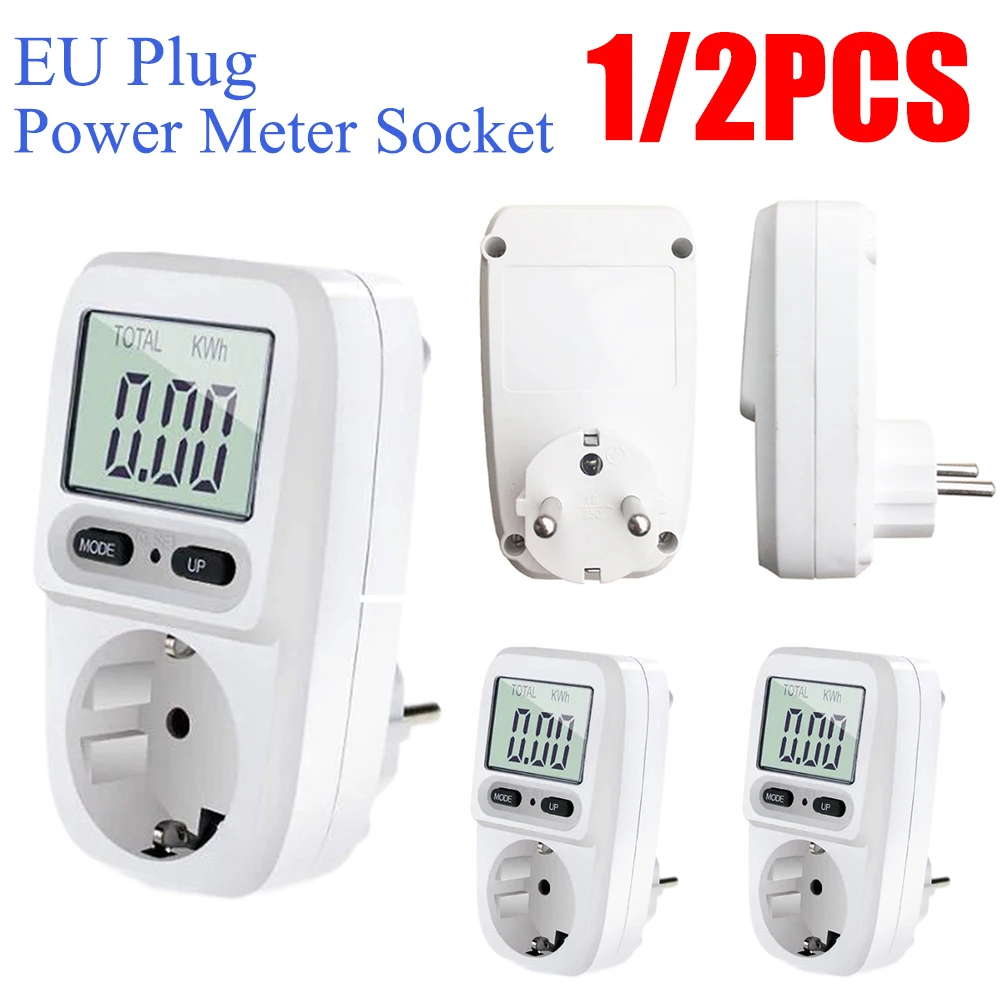 

220 В AC EU цифровой ЖК-измеритель мощности мощность метр розетка мощность кВт/ч счетчик энергии Интеллектуальный биллер измерительный выход а...