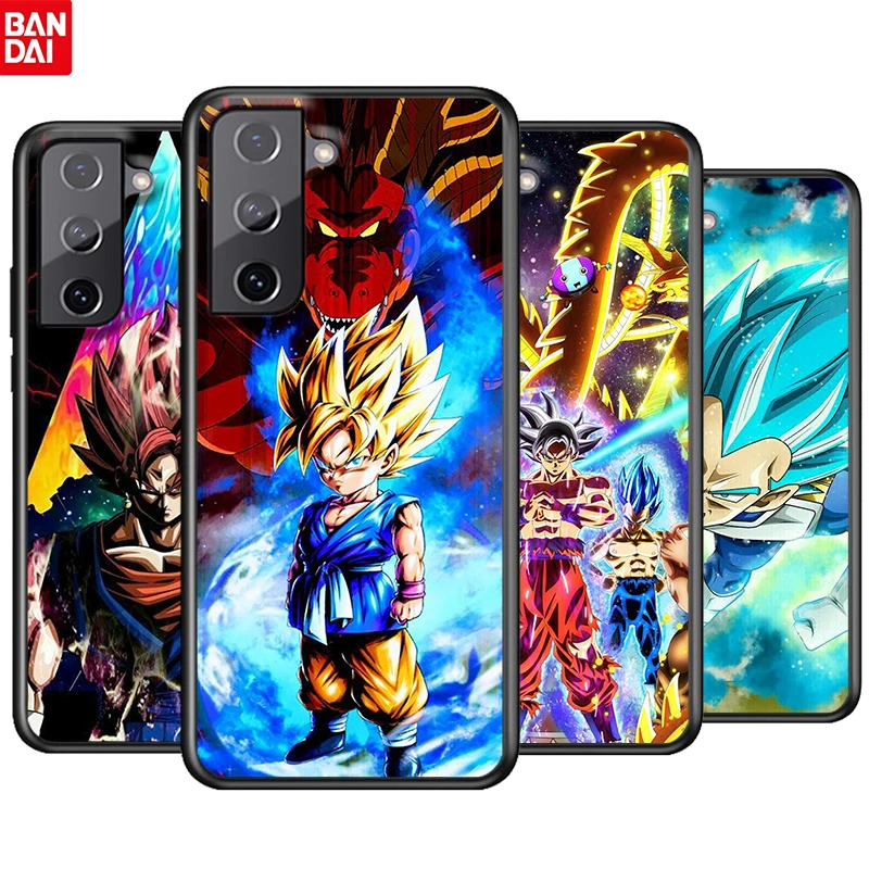 

Dragon Ball Color Cool For Samsung Galaxy S22 S21 S20 Ultra Plus Pro S10 S9 S8 S7 4G 5G TPU Soft Black Silicone Phone Case Cover