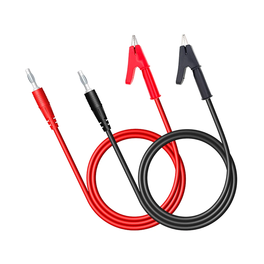 Распродажа 2 шт. 1 м 15 а мультиметр тестовый провод 4 мм банановый штекер для зажима
