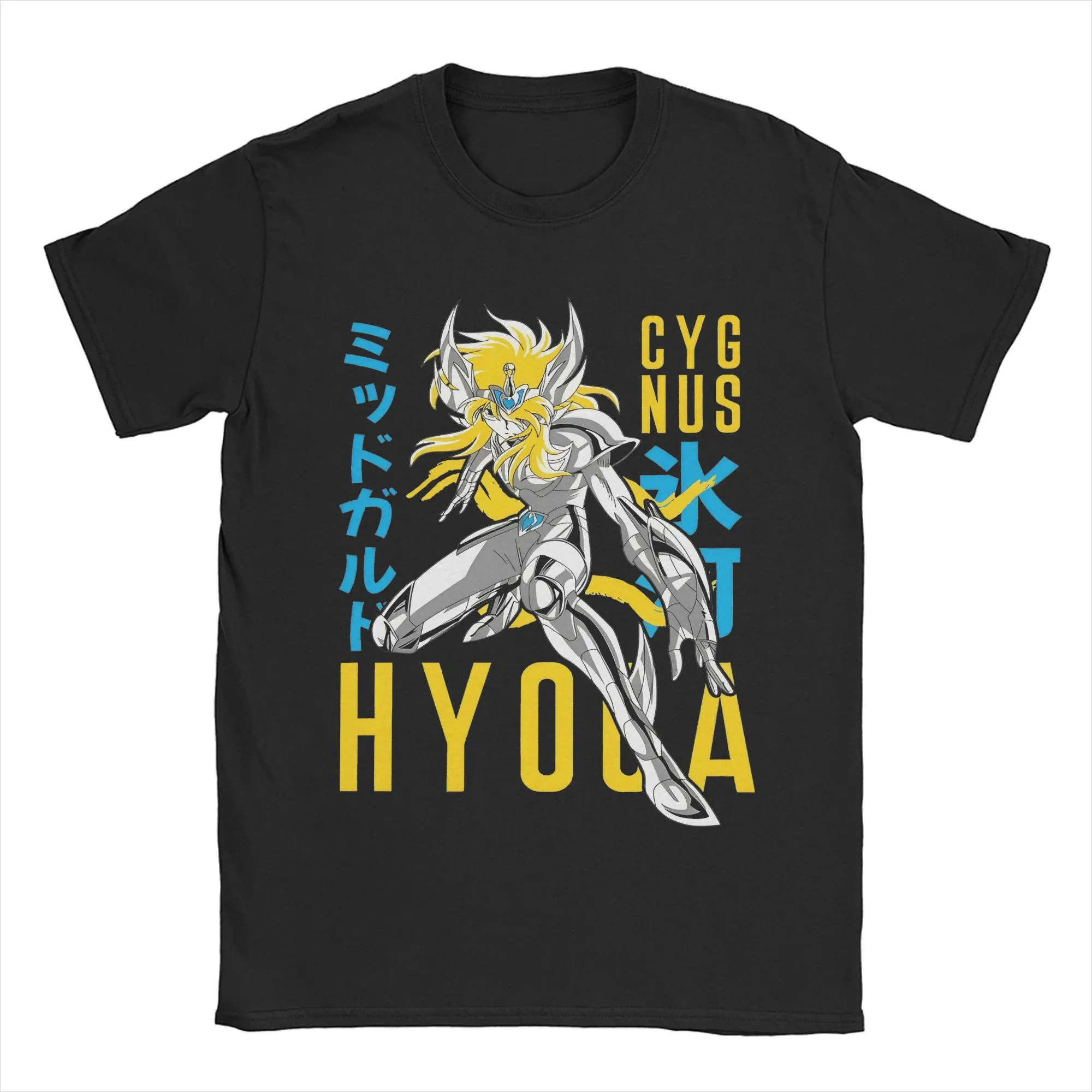Футболка Cygnus Hyoga для мужчин и женщин подарок футболки хлопковая одежда