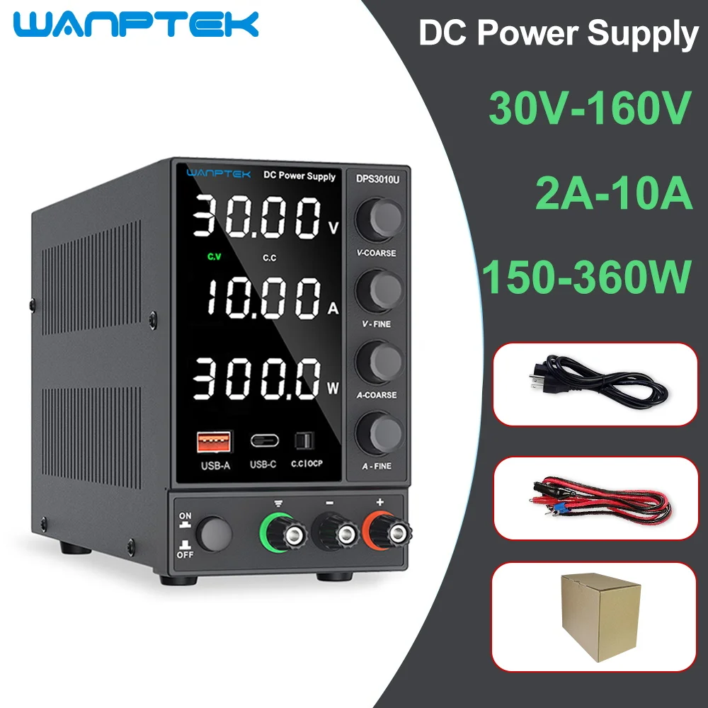 Блок питания постоянного тока с регулируемым цифровым дисплеем, лабораторные USB-источники питания, регулятор напряжения 60 в, 5 А, 120 В, 3 А для ремонта телефонов, 30 В, 10 А