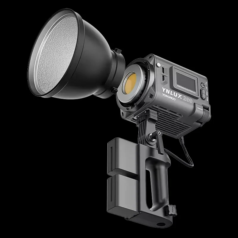 Фото Оригинальный светодиодный светильник YONGNUO YNLUX200 LUX200 200 Вт 2700K-6500K, адаптер для крепления Bowens, софтбокс, индивидуальный уличный заполняющий светильник для Live Volg №3