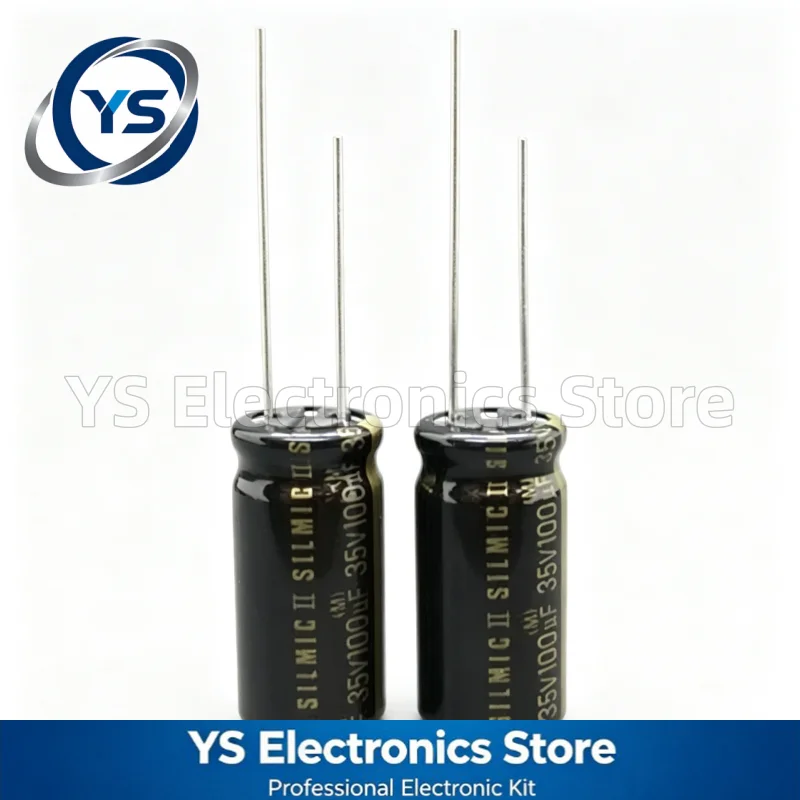Фото 10-100 шт. 35V100UF ELNA RFS SILMIC II Series 10X20mm HiFi аудиоконденсатор RFS-35V101MH5 #   100UF35V 35V 100UF Оригинальный и новый №3