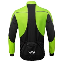 thickened warm jacket coat windproof waterproof and cold proof mountain bike riding suit mens winter reflective top