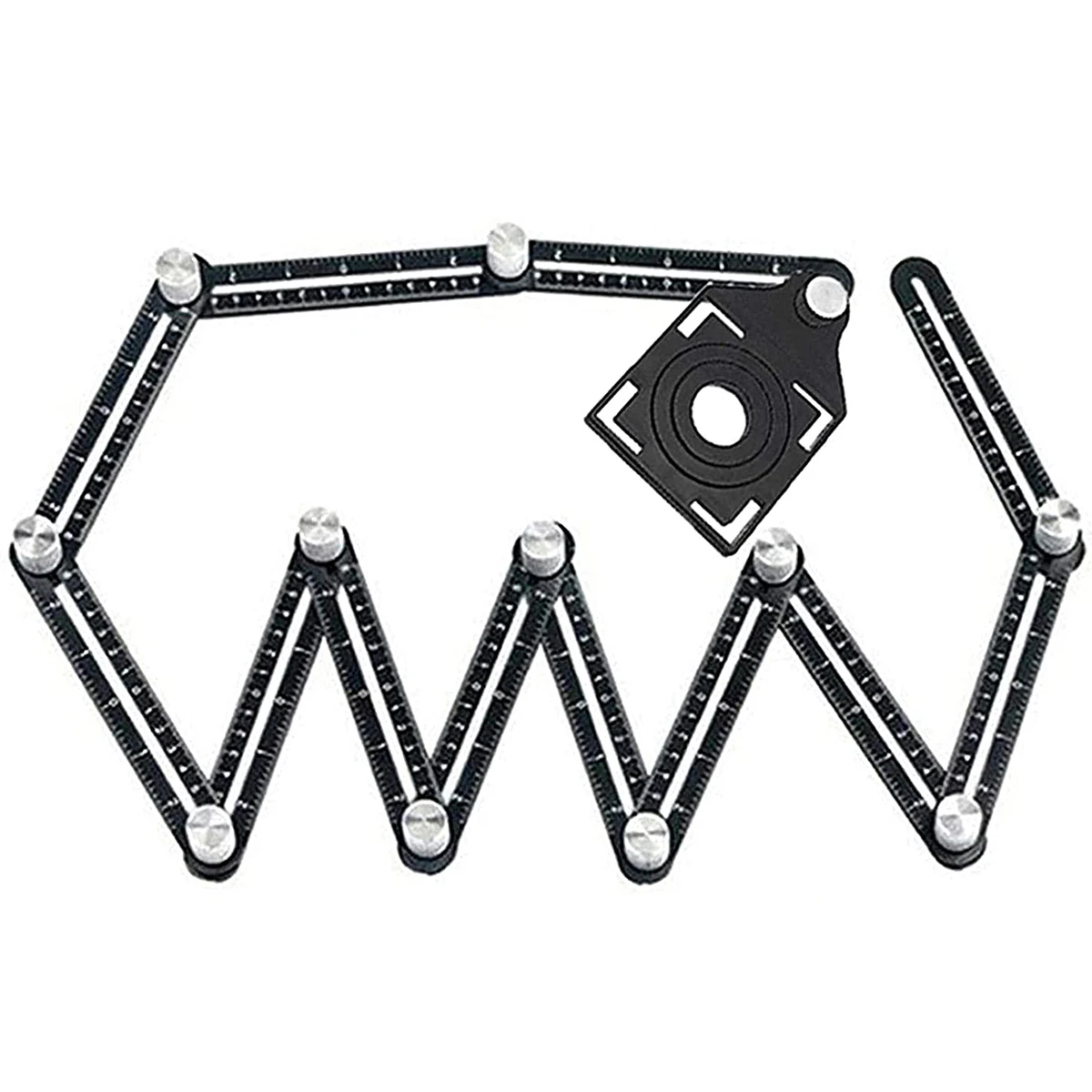 

угломер Aluminium Alloy Angle Ruler Finder Measuring Ruler Perforated Mold Template Tool Izer Locator Drill Guide Tile Hole