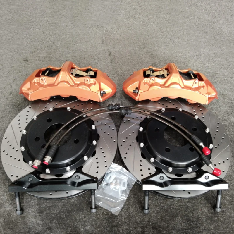 Набор тормозных суппортов Dicase Gold 6 с просверленным и шлицевым роторным диском для