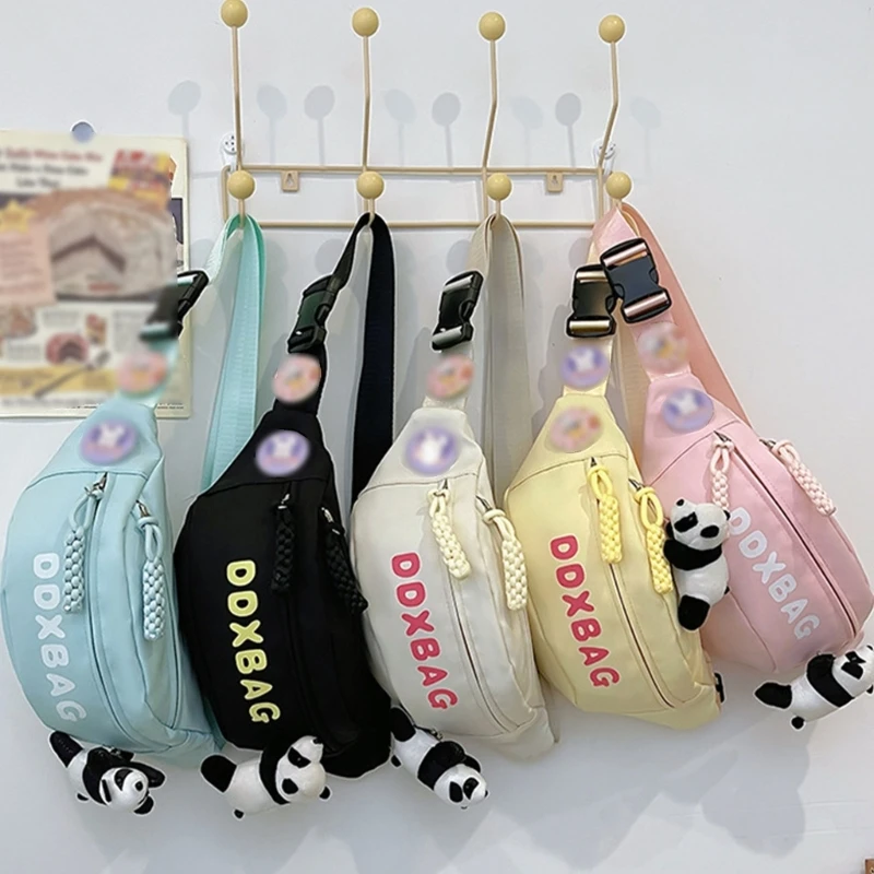 Сумка через плечо в японском стиле милая нагрудная сумка поясная с регулируемым