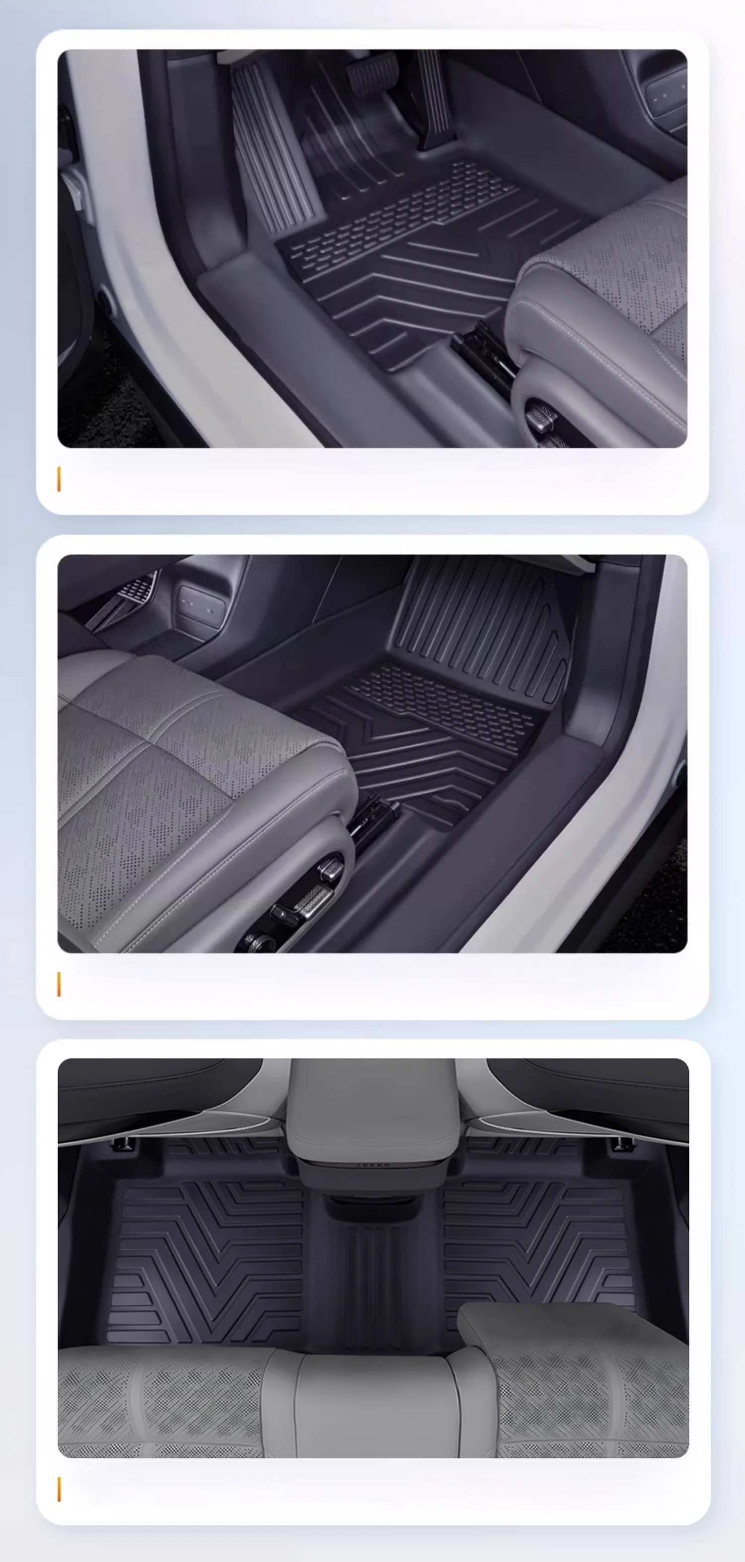 Автомобильный напольный коврик для левого руля ZEEKR 7X 2025 индивидуальный ног с