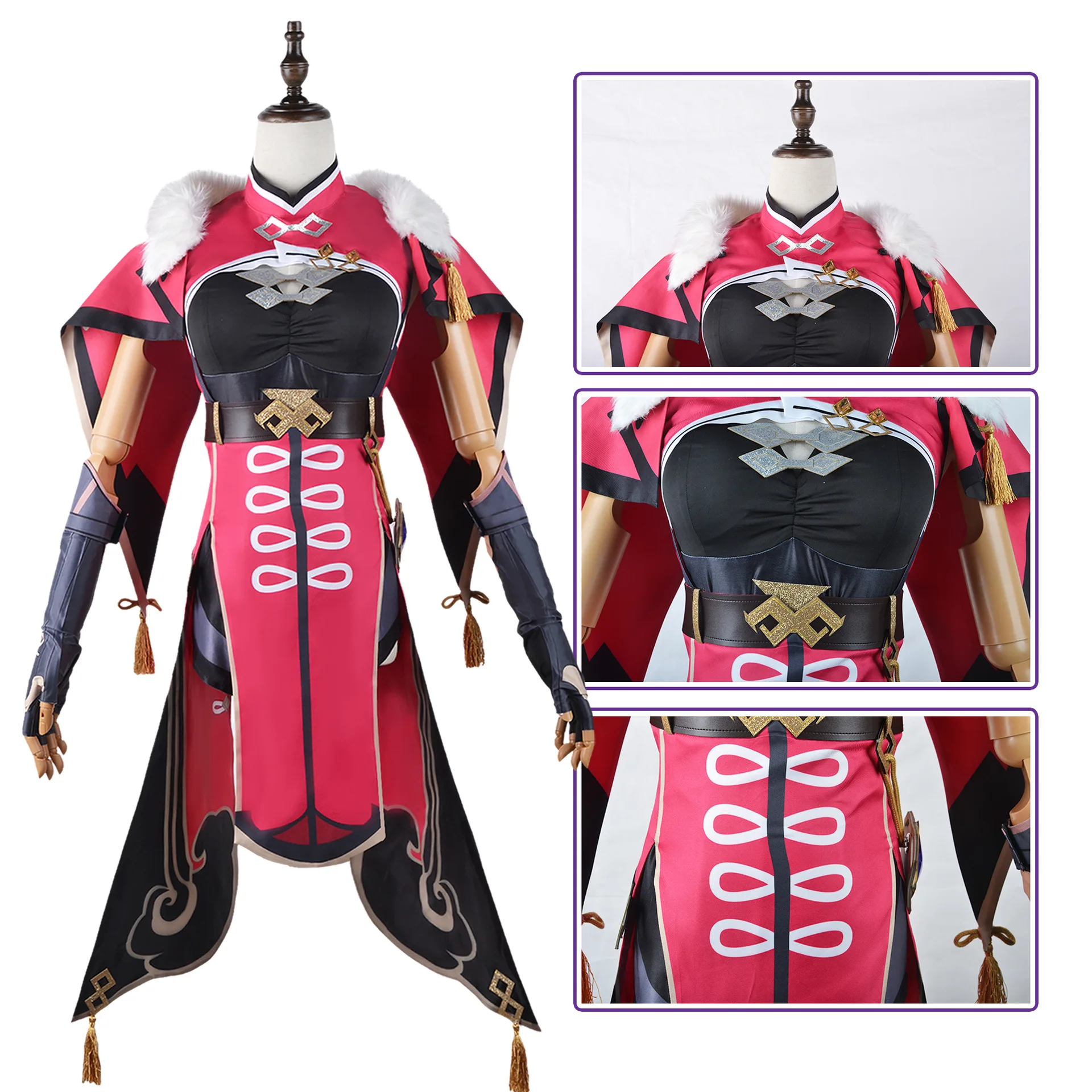 

Beidou Game Genshin Impact Cosplay Costume Women Christmas Costume Halloween Dress Cloak Full Set Drop Shipping