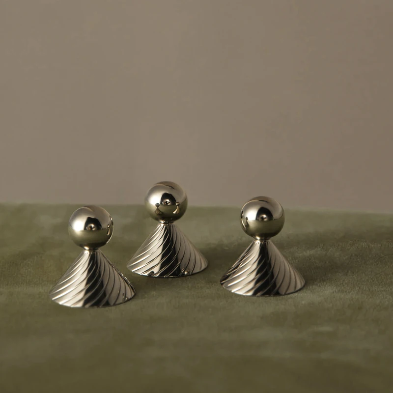 Goo-Ki твердые латунные ручки для ящиков высококачественные серебряные шкафа ручка