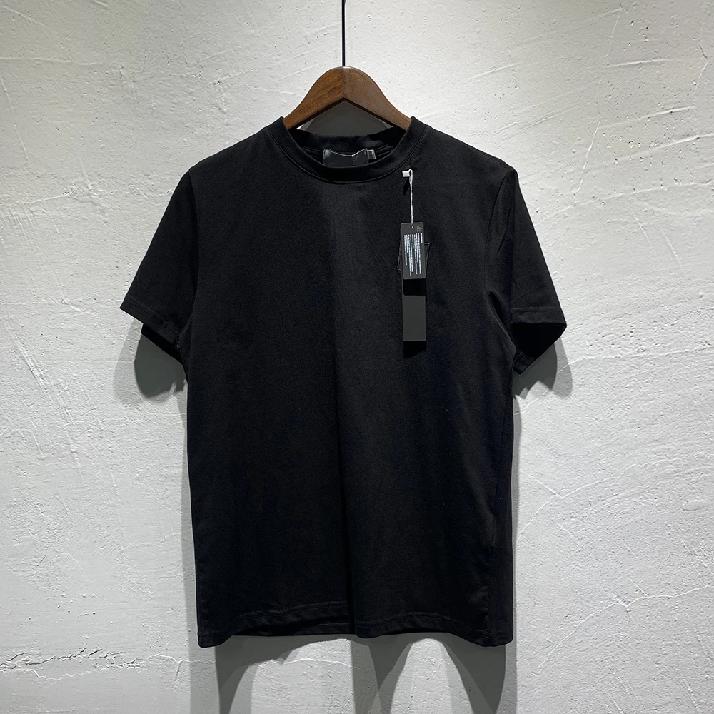 2022 летняя футболка с вышивкой на груди для мужчин и женщин хлопковая Футболка