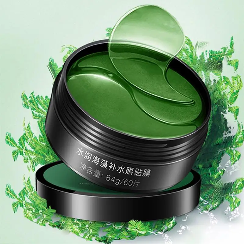 Seaweed Hydrating Green Eye Mask Remove Dark Circle Eye Bag Firming Eye Patches 60 Pieces