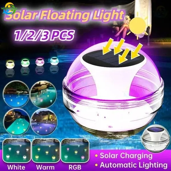 

Solar Floating Pool Light for Swimming Pool Outdoor Waterproof Garden Patio Inground Pond Party Night Decor Solar Ball Led Lamp