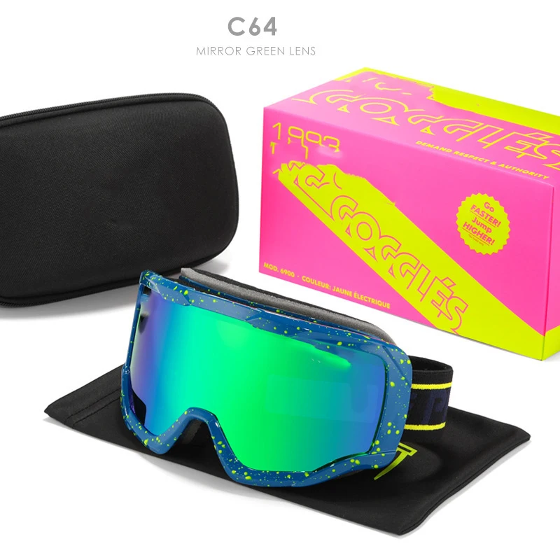 

Men Women Pit Viper Skiing Goggles Sunglasses Dropshipping Oversized UV400 Gafas de sol Winter Adjustable Glasses Protective