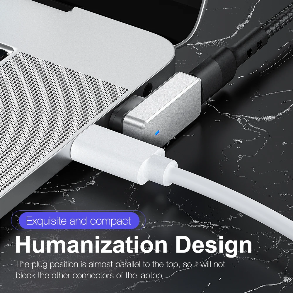 Серебристый Магнитный адаптер 24 Pin Type-C 10 Гбит/с USB C 3 1 конвертер PD 100 Вт Быстрая