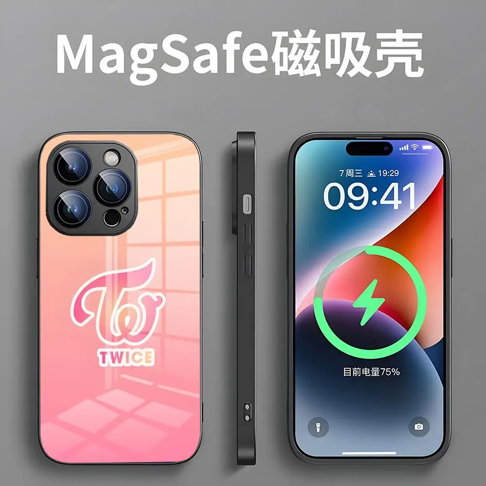 Корейский двойной чехол для телефона KPOP Girl Group iPhone 15 Pro 11 Max 12 14 13 Alex зеркальный Deluxe