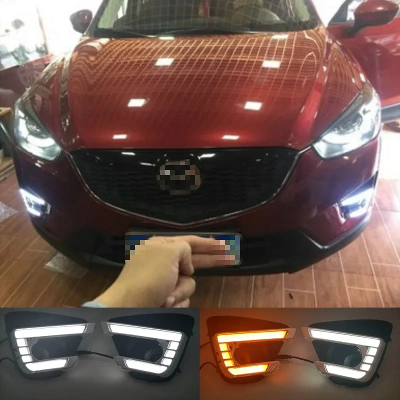 1 пара дневные ходовые огсветильник для Mazda cx5 2012 2013 2014 2015 2016