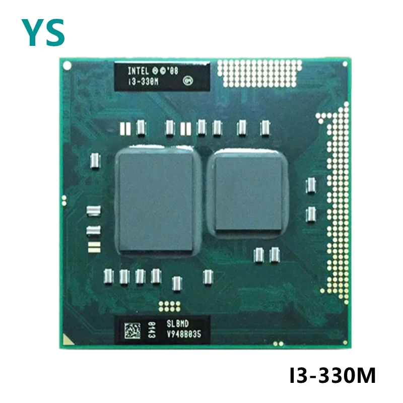 

Процессор Intel Core i3-330M i3 330M SLBMD SLBVT 2,1 ГГц двухъядерный четырехпоточный ЦПУ процессор 3M 35 Вт Разъем G1 / rPGA988A