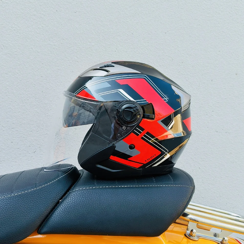 Последняя ограниченная серия одобренный DOT винтажный мотоциклетный шлем с