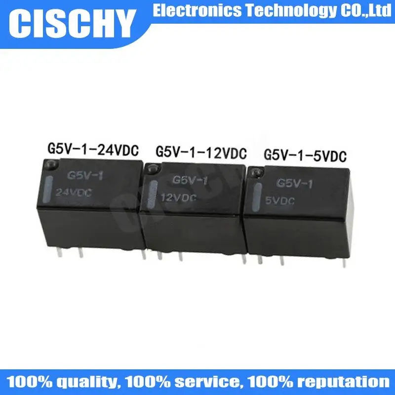 5 шт./Лот G5V-1-5VDC G5V-1-12VDC G5V-1-24VDC G5V-1 5 В постоянного тока 12 В постоянного тока 24 В постоянного тока 6Pinl Relais In Stock
