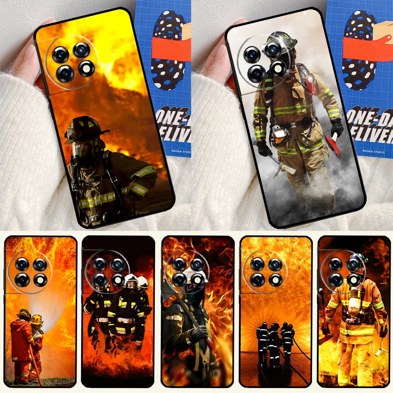 Фото Чехол Fire Fighting Hero для OnePlus Nord 4 CE 3 2 Lite N20 N30 9 10 Pro 8T 9RT 10T 10R 13R 12R 11 12 13 №1