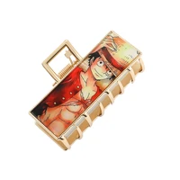 one piece hair claw clip hot japan anime hair accessories metal headdress cosplay luffy jewelry for women girls anime fans gift