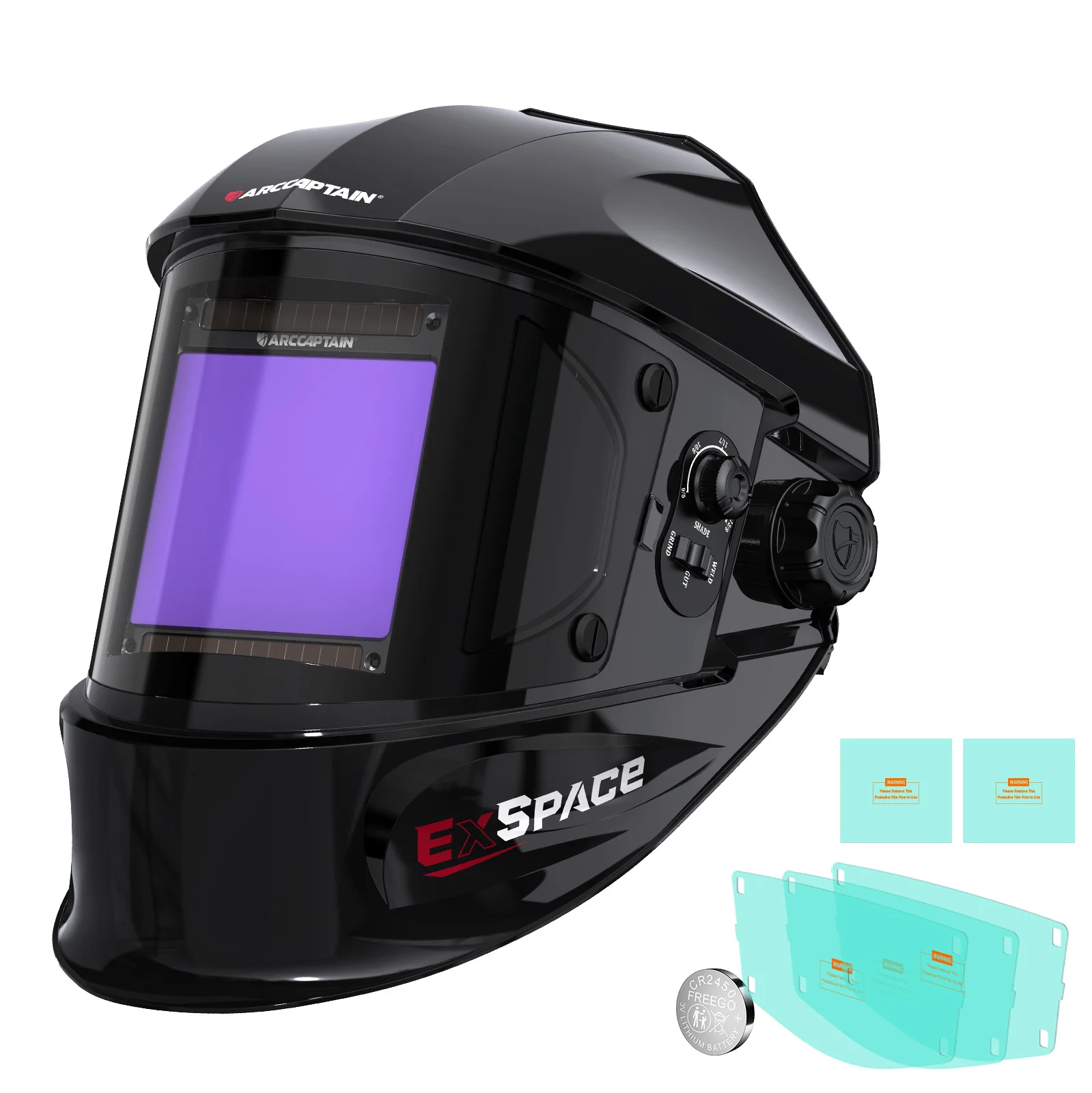 

ARCCAPTAIN Сварочный шлем, большой просмотр, масляная глянцевая