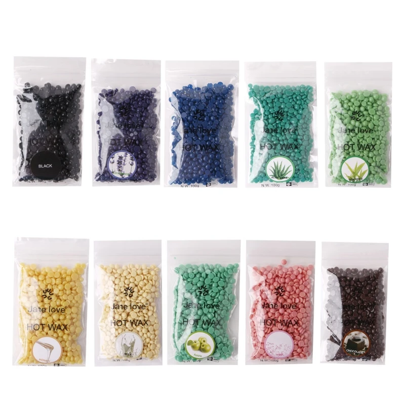 

100g Hard Wax Beans Hair Removal Waxing Hot Bikini Depilatory No Strip Pellet