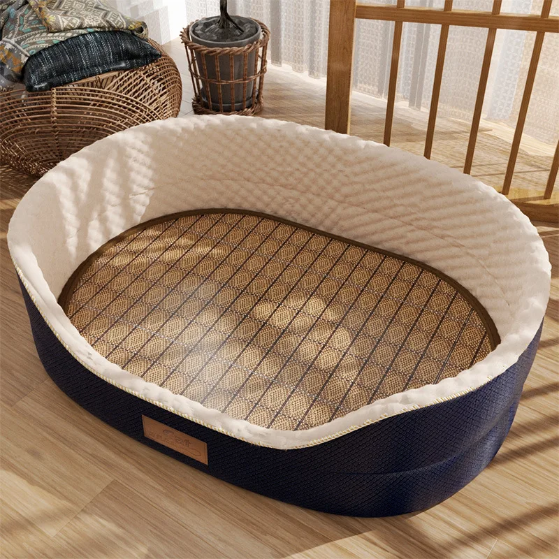 

Кровать для домашних питомцев, теплая подушка для маленьких, средних и больших собак, спальные кровати, водонепроницаемые корзины, кошки, до...